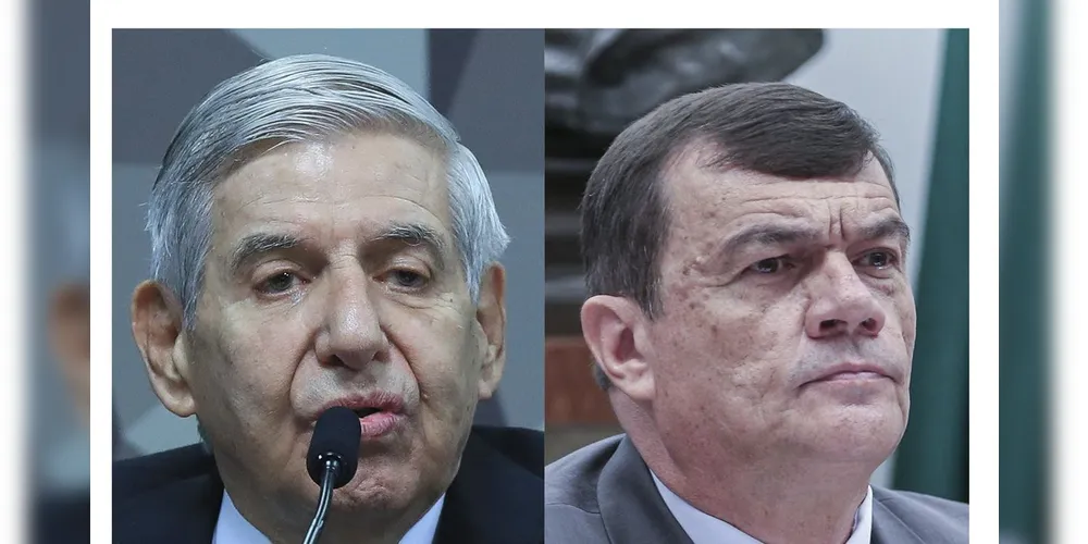 Os generais Augusto Heleno e Paulo Sergio Nogueira, presos no Comando Militar do Planalto