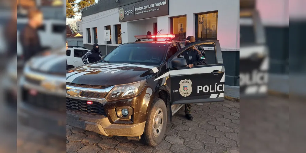 A apreensão foi realizada por uma equipe da Polícia Civil