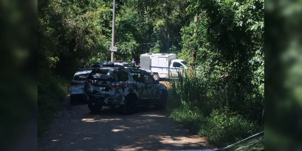 Área de mata onde corpos foram localizados durante operação policial