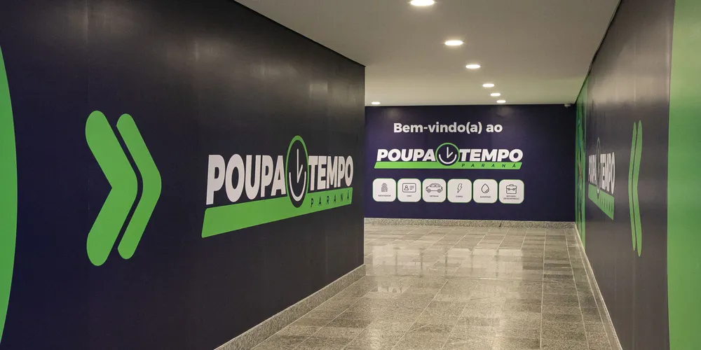 Governador Carlos Massa Ratinho Junior inaugurou a unidade do Poupa Tempo de PG em novembro
