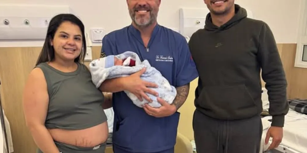 Bebê nasceu nesse fim de semana