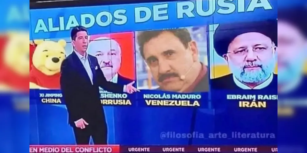 Imagem se trata de uma montagem grosseira