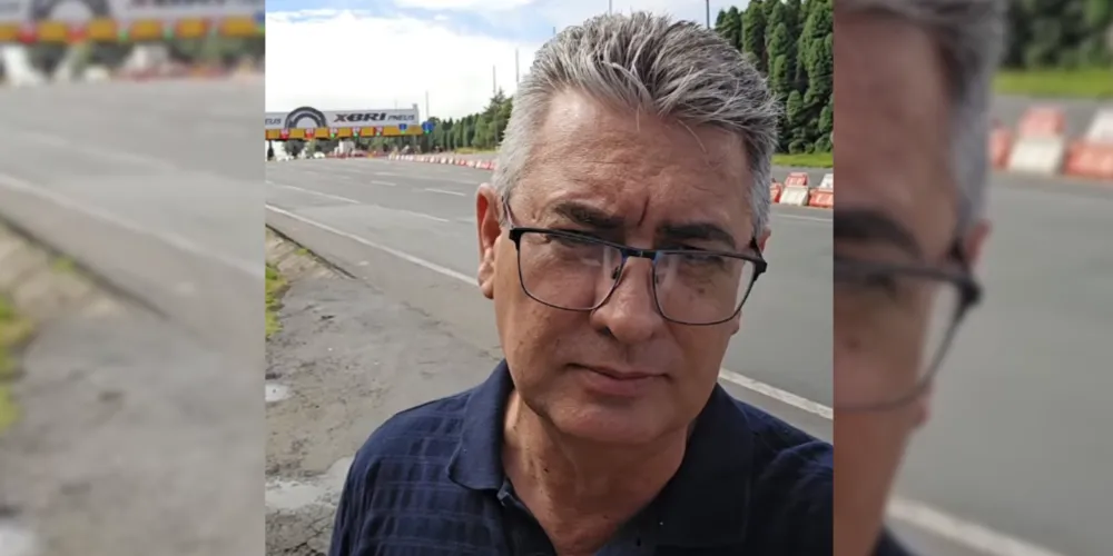 O vereador Julio Küller (MDB) foi até um dos pedágios para denunciar a má sinalização