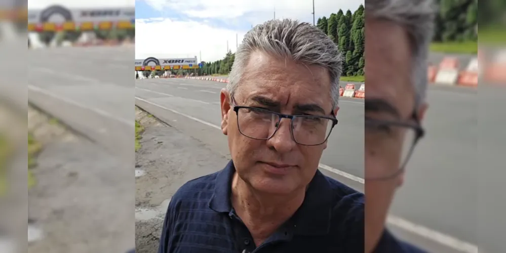 O vereador Julio Küller (MDB) foi até um dos pedágios para denunciar a má sinalização