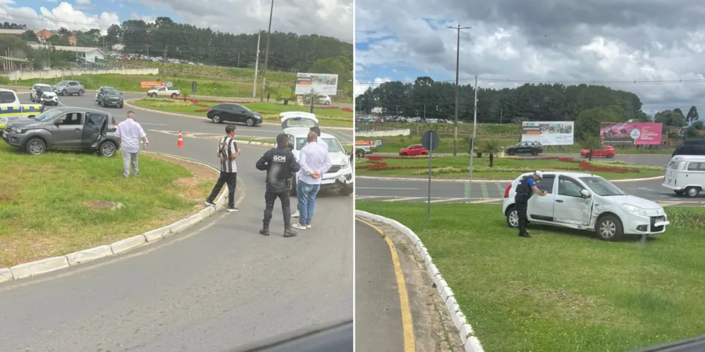 Imagens mostram como os carros ficaram após o acidente