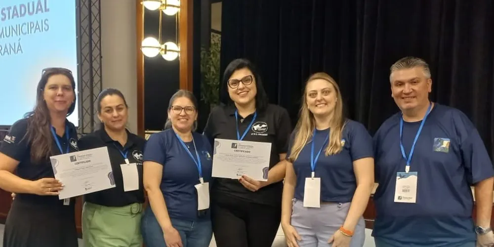 Daiane Metka Ribeiro, Vanessa Santos Andrade Hancz e Simone Huk Araszewsk estiveram no evento