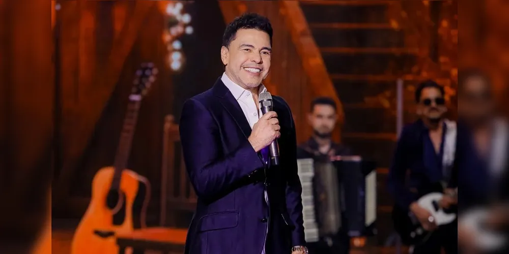 O cantor Zezé Di Camargo em especial Natal É Amor, que virou dúvida no SBT