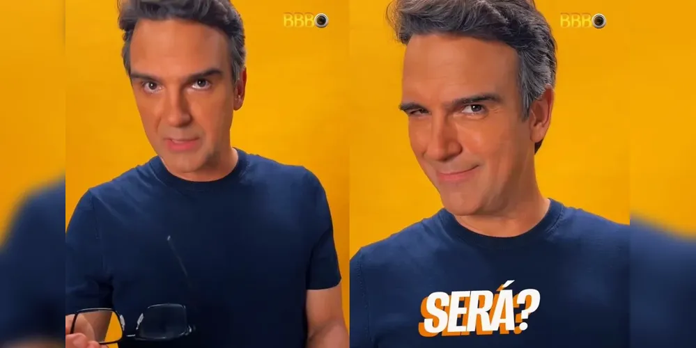 Tadeu Schmidt aparece atento aos comentários e não perde a chance de provocar