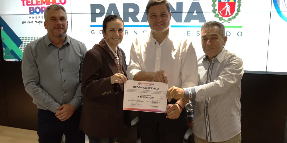 Rita Araújo, Sandro Alex e demais liderança municipais destacaram a importância da obra