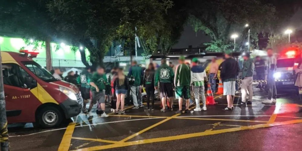 Atendimento a vítima após os disparos