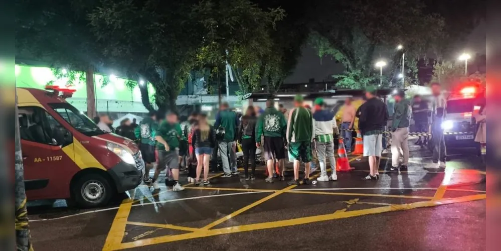 Atendimento a vítima após os disparos