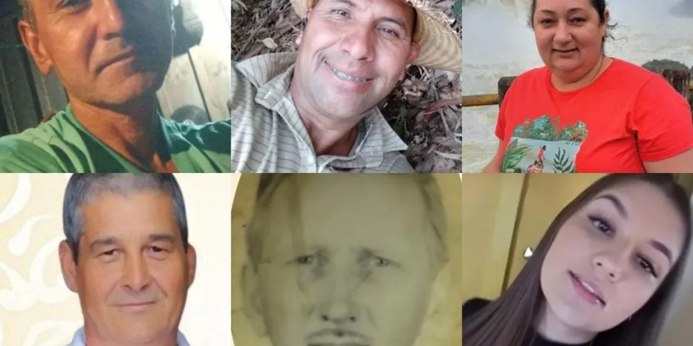 José Neri, Jurandir Nogueira Ferreira, Adriane de Moura (fotos superiores); Claudino Risso, José Gieteski e Julia Kwapis (fotos inferiores)