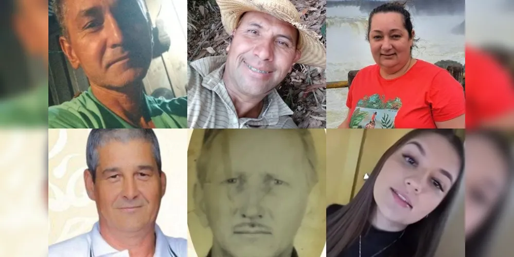 José Neri, Jurandir Nogueira Ferreira, Adriane de Moura (fotos superiores); Claudino Risso, José Gieteski e Julia Kwapis (fotos inferiores)