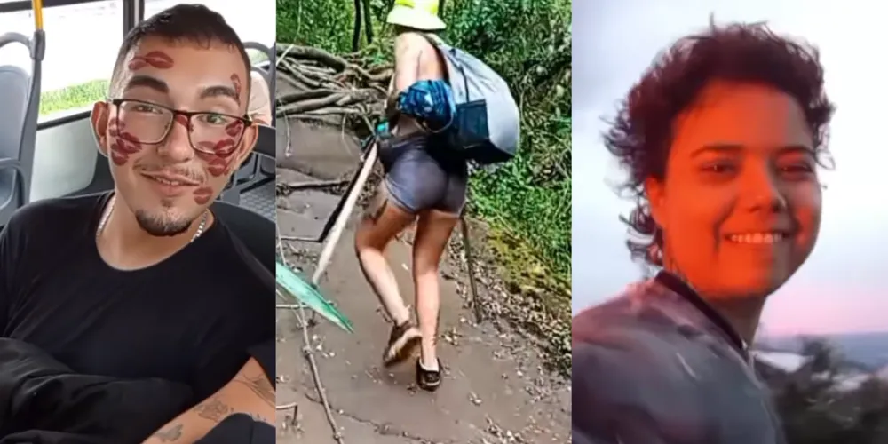 Thayane Smith publicou uma série de vídeos nas redes sociais desde o início da trilha, registros que passaram a circular amplamente após o desaparecimento