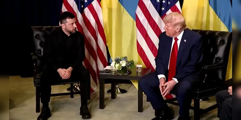 Trump, ao lado de Zelensky, diz que os países da OTAN devem abater aeronaves russas em seu espaço aéreo