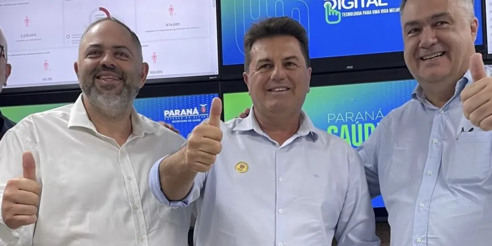 Artagão Junior, Denilson Baitala e Beto Preto celebraram a conquista para o município