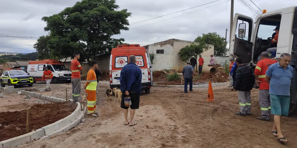 As equipes do Samu ainda compartilharam que o homem sofreu várias lesões por todo o corpo