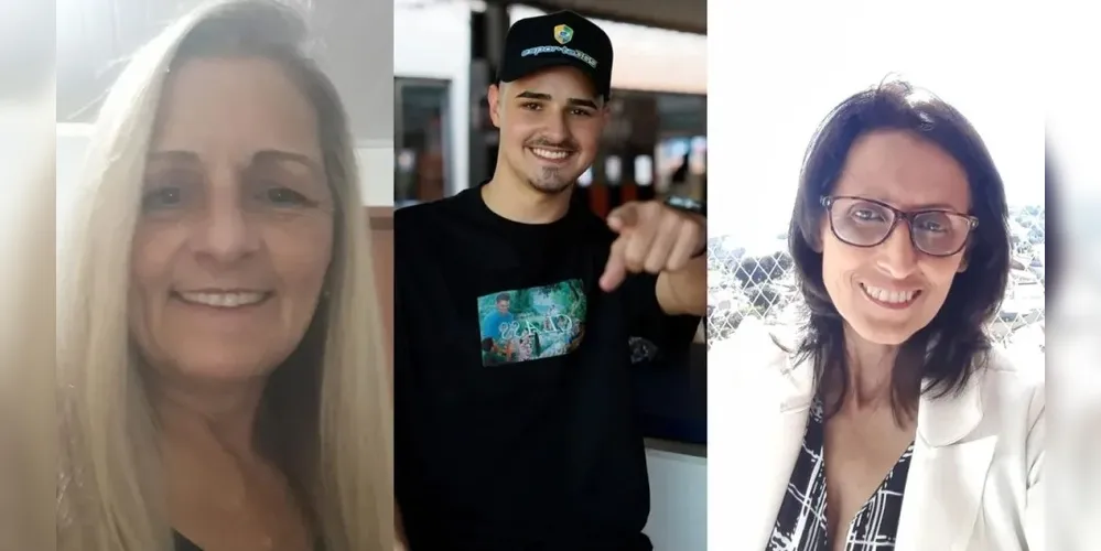 Luan Favil de Souza, de 23 anos, Sônia Regina Favil, de 60 anos, e Sandra Luzia Lesczynski morreram neste acidente