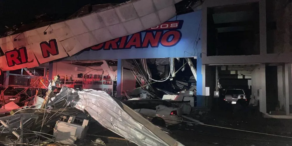 Tornado atingiu o município nessa sexta-feira (07)