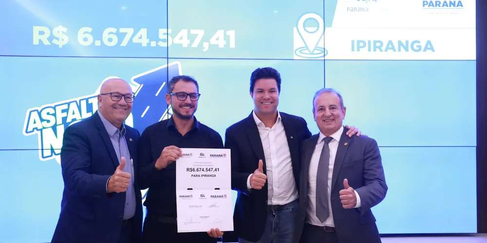 Luiz Cláudio Romanelli, Douglas Modesto, Guto Silva e Moacyr Fadel estiveram reunidos