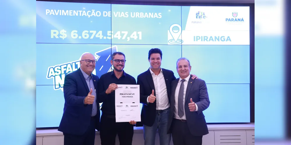 Luiz Cláudio Romanelli, Douglas Modesto, Guto Silva e Moacyr Fadel estiveram reunidos