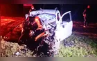 Motorista fica gravemente ferido após colisão entre carro e locomotiva em Guaragi