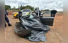 Veja fotos do acidente que deixou um homem morto entre Ponta Grossa e Palmeira