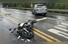 Motociclista fica ferido após colidir contra automóvel na PR-160, em Imbaú