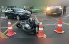 Acidente entre motocicleta e automóvel deixa homem ferido em Ponta Grossa