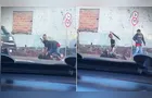 Vídeo mostra homem em situação de rua sendo agredido por casal em Ponta Grossa