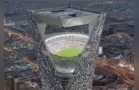 Copa de 2034 terá estádio suspenso a 350 metros de altura em prédio