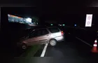 Motorista fica ferido após carro atingir canaleta na PR-151, em Castro