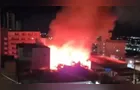 Três horas de combate: incêndio provoca destruição em clube de Ponta Grossa