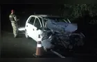 Motoristas têm ferimentos moderados após colisão frontal na PRC-487 em Nova Tebas
