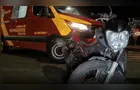 Motoboy fica ferido após colidir contra carro em Ponta Grossa