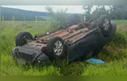 Mulher fica gravemente ferida em capotamento na BR-376 em Ponta Grossa