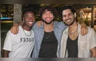 Após polêmica, Nattan posta foto com Vini Jr e Zé Felipe: 'Paz'