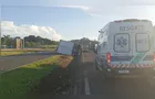 Caminhão tomba na PR-151 entre Castro e Carambeí