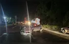 Carro roda na pista e é atingido por ônibus em Telêmaco Borba