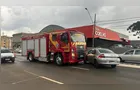 Caminhão do Corpo de Bombeiros colide com carro em Ponta Grossa