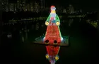 Paraná pode ter maior Papai Noel iluminado do mundo, aponta Guinness