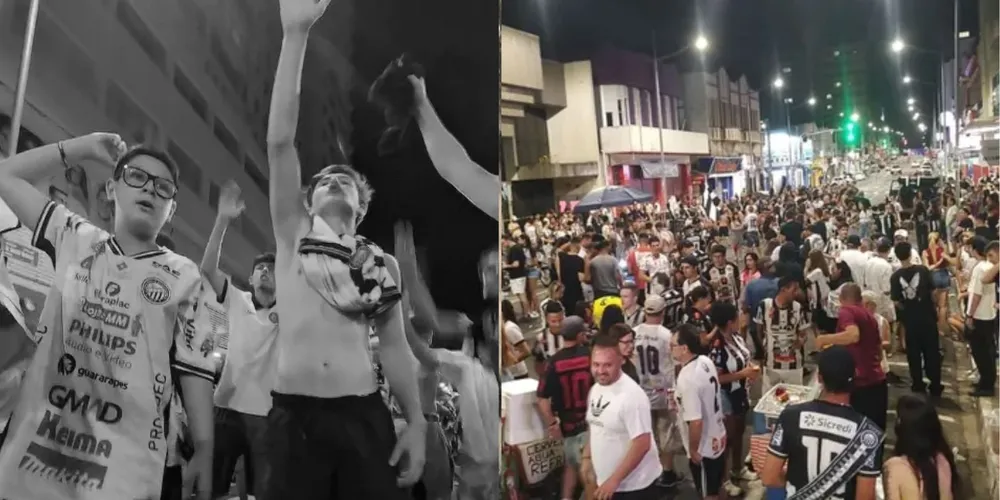 Torcedores lotaram a Avenida Vicente Machado