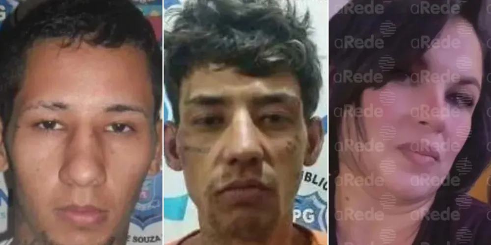 Os irmãos Samuel da Silva Gravonski e Mario Gravonski Junior, ao lado da vítima, Susana Ferreira