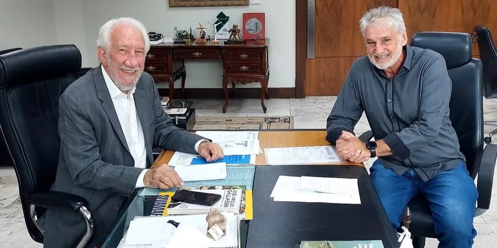 Darci Piana e Bertoldo Rover estarão presentes no evento para assinatura da Ordem de Serviço nesta quinta-feira (19)