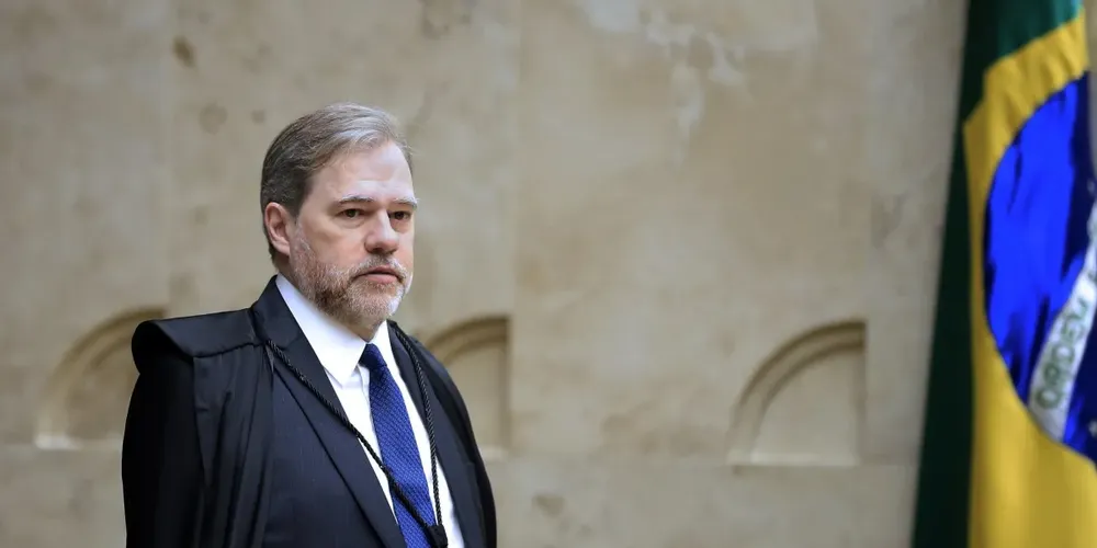 Ministro do STF Dias Toffoli, em sessão de 13 de setembro, na qual começaram a ser julgados os primeiros réus por envolvimento no 8 de janeiro