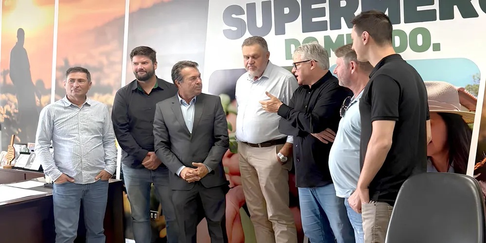 Márcio Nunes, Altamir Sanson e demais lideranças de Palmeira estiveram reunidas