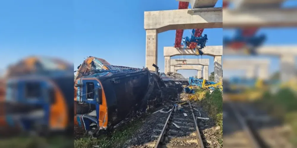 O incidente deixou mortos e feridos e interrompeu o tráfego ferroviário na rota