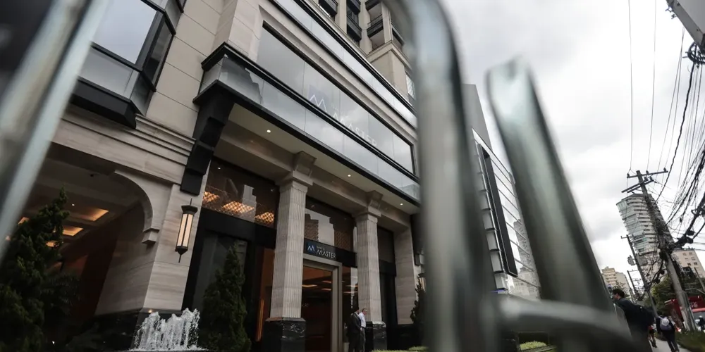 Fachada do Banco Master na cidade de São Paulo