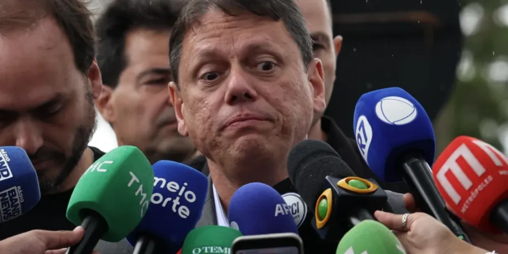 O governador de São Paulo, Tarcísio de Freitas (Republicanos-SP)