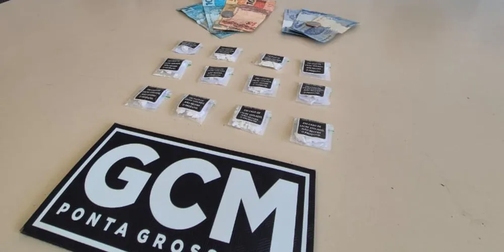 Indivíduo dispensou pochete com drogas antes de tentar fugir da Guarda Civil Municipal